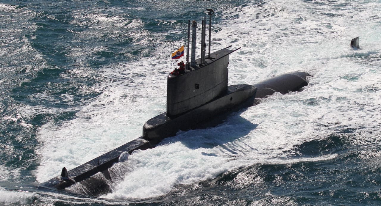 Submarino ARC Tayrona de la Armada Colombiana en DESI 2022.